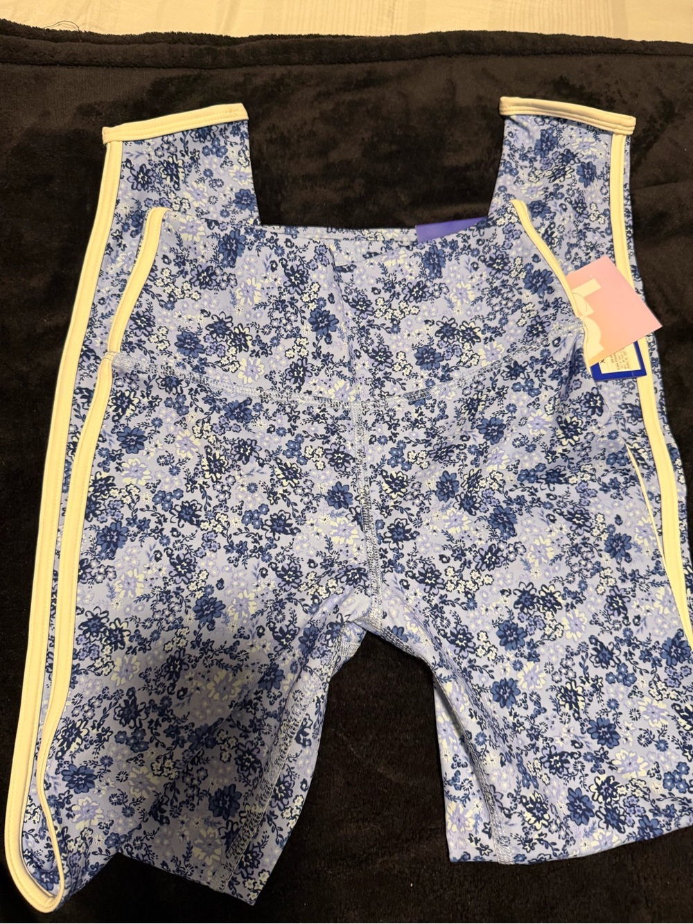 Joylab Blue and Yellow Floral Jeggings - Picture 3 of 6